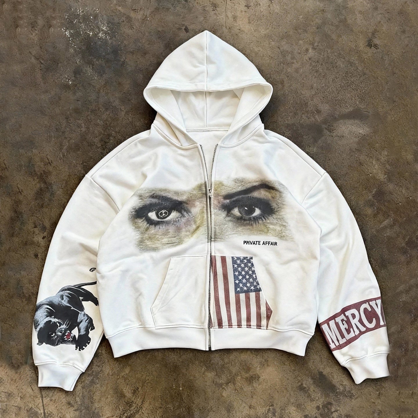 Hooded zipper hoodie