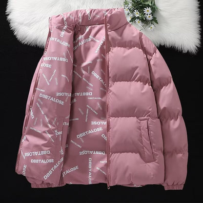 Men's double-sided thick down cotton-padded jackets